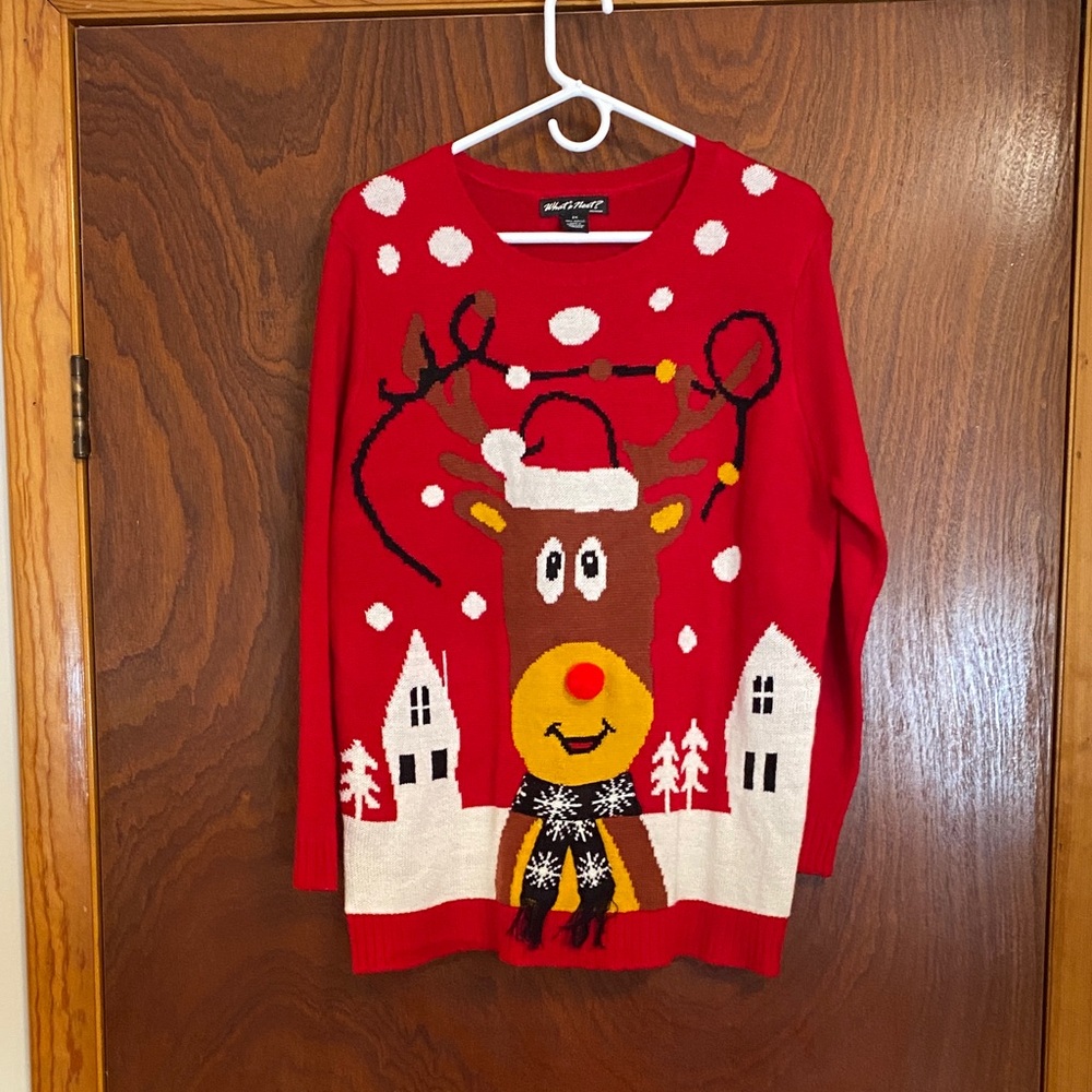 What’s Next women’s size 2X Christmas sweater
